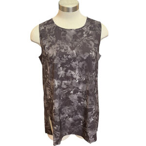 NWT Athleta Women's Tank Top Lumen Floral Black Zephyr Refined Sz. M
